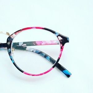 Floral eyeglasses